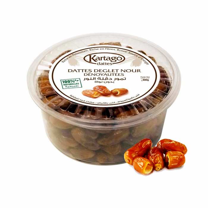 DATTES DEGLET NOUR DENOYAUTEES KARTAGO 250G